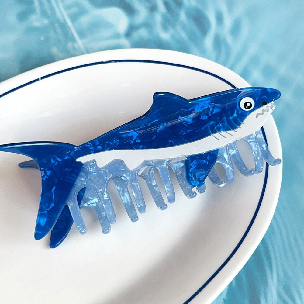 Korean Women Lifestyle - Hairpin Ocean Animal Hair Claw Goldfish