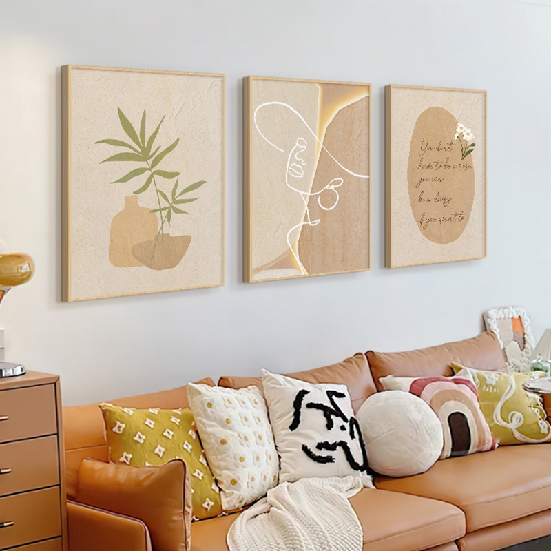 Wooden Cream Style Abstract Li - Korean Lifestyle Aesthetic review and price