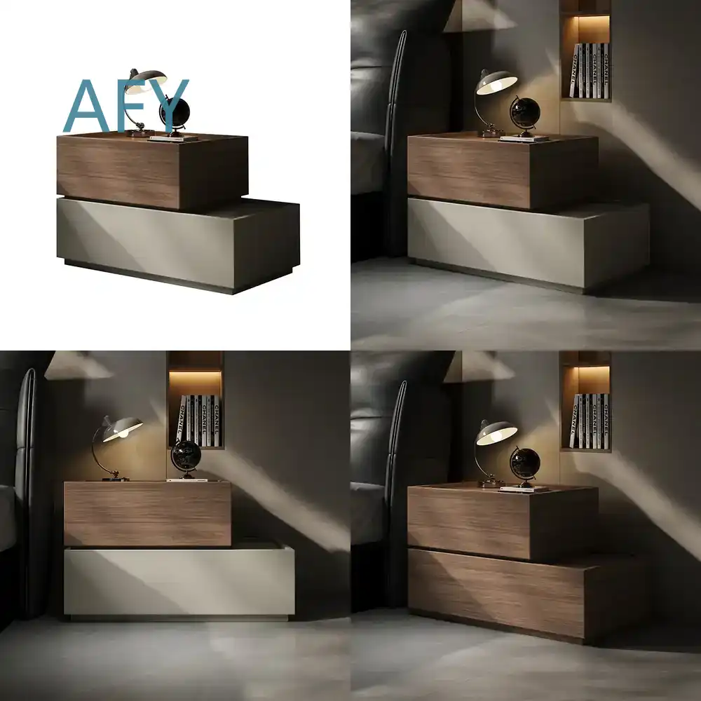 Creative Solid Wood Bedside Ta - Muji Home Storage review and price