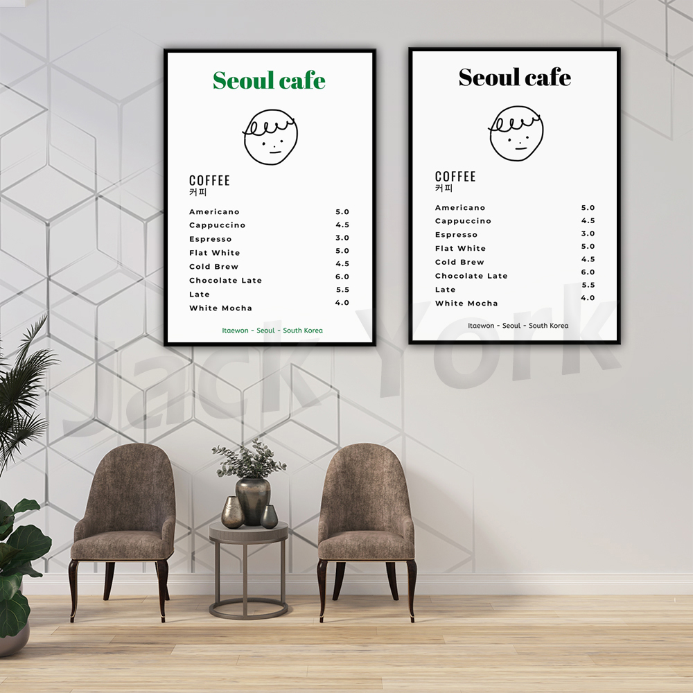 Seoul Cafe Print Wall Art Prin - Korean Lifestyle Aesthetic review and price